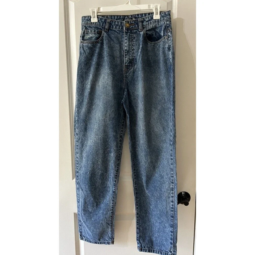 Nasty Gal Women’s Size 8 Acid Washed High Waisted Mom Jeans Y2K